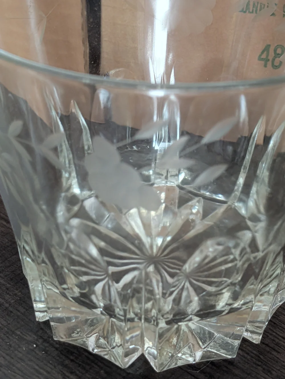 Princess House Heritage Ice Bucket Vintage Lead Crystal 488